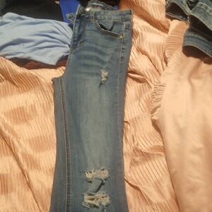 No Boundaries Light Blue Distressed Skinny Jeans